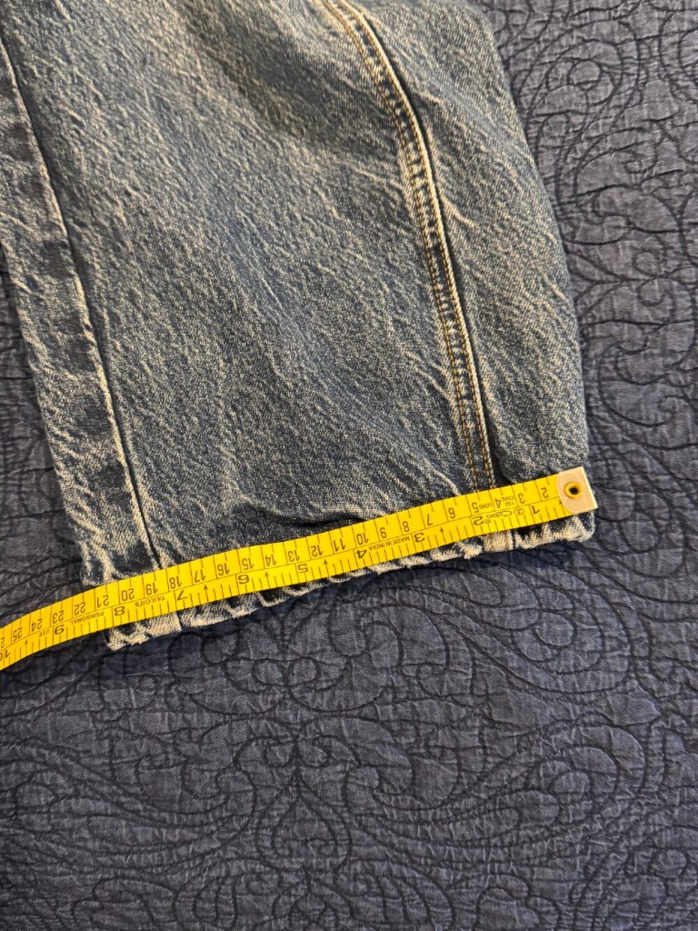 Free People Good Luck Mid-Rise Barrel Jeans Blue Size 25 - Picture 6 of 7